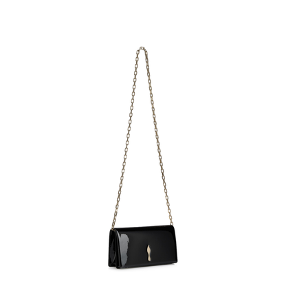 Bettina Clutch Patent Calf Leather Black