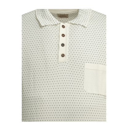 MAYFEYR - Rakkì - Textured Knit Polo Shirt - JUNEAUPANNABLEU