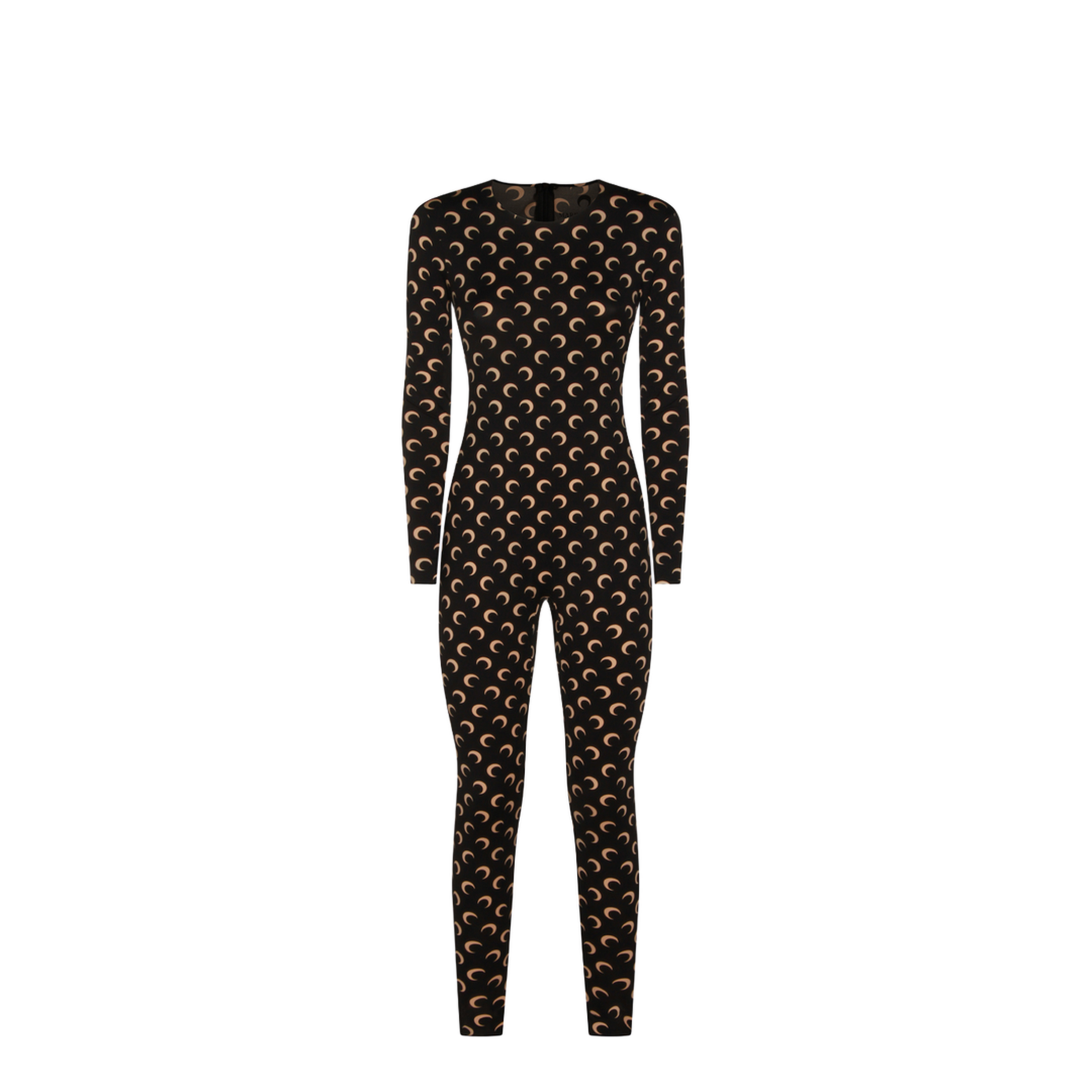 Moon Printed Catsuit - Black