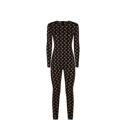 Moon Printed Catsuit - Black