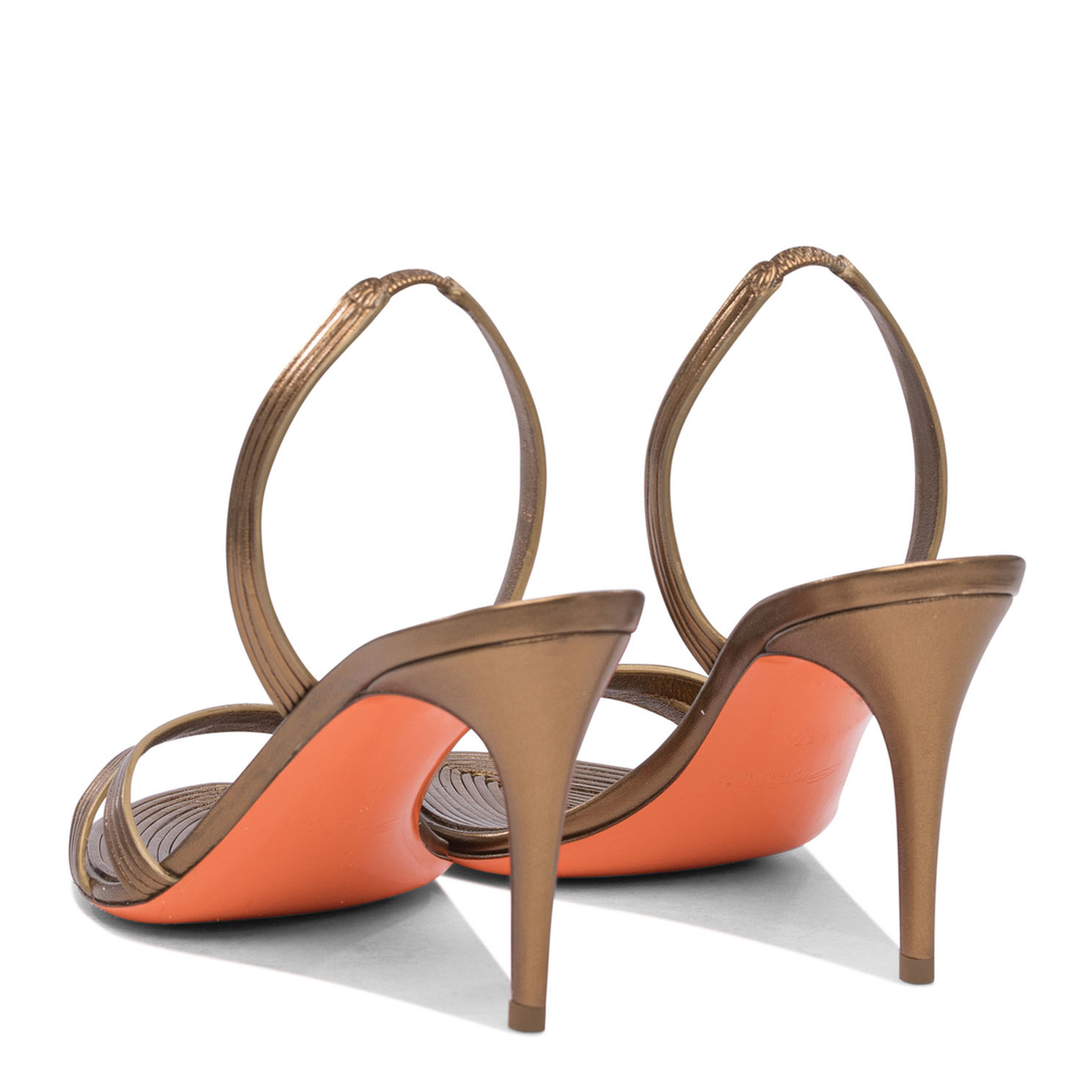 MAYFEYR - Santoni - 85Mm Leather Heeled Sandals - WHIW71636HA2TOOXO50