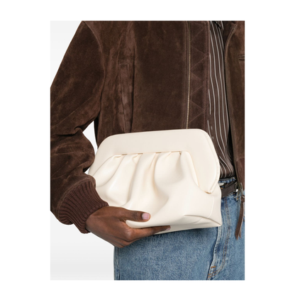 Bios One Size Satin Clutch - Butter Cream