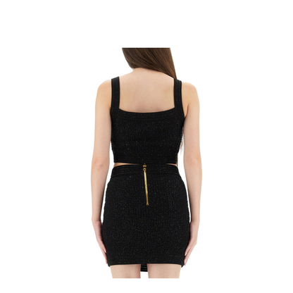 Tweed Top - Black