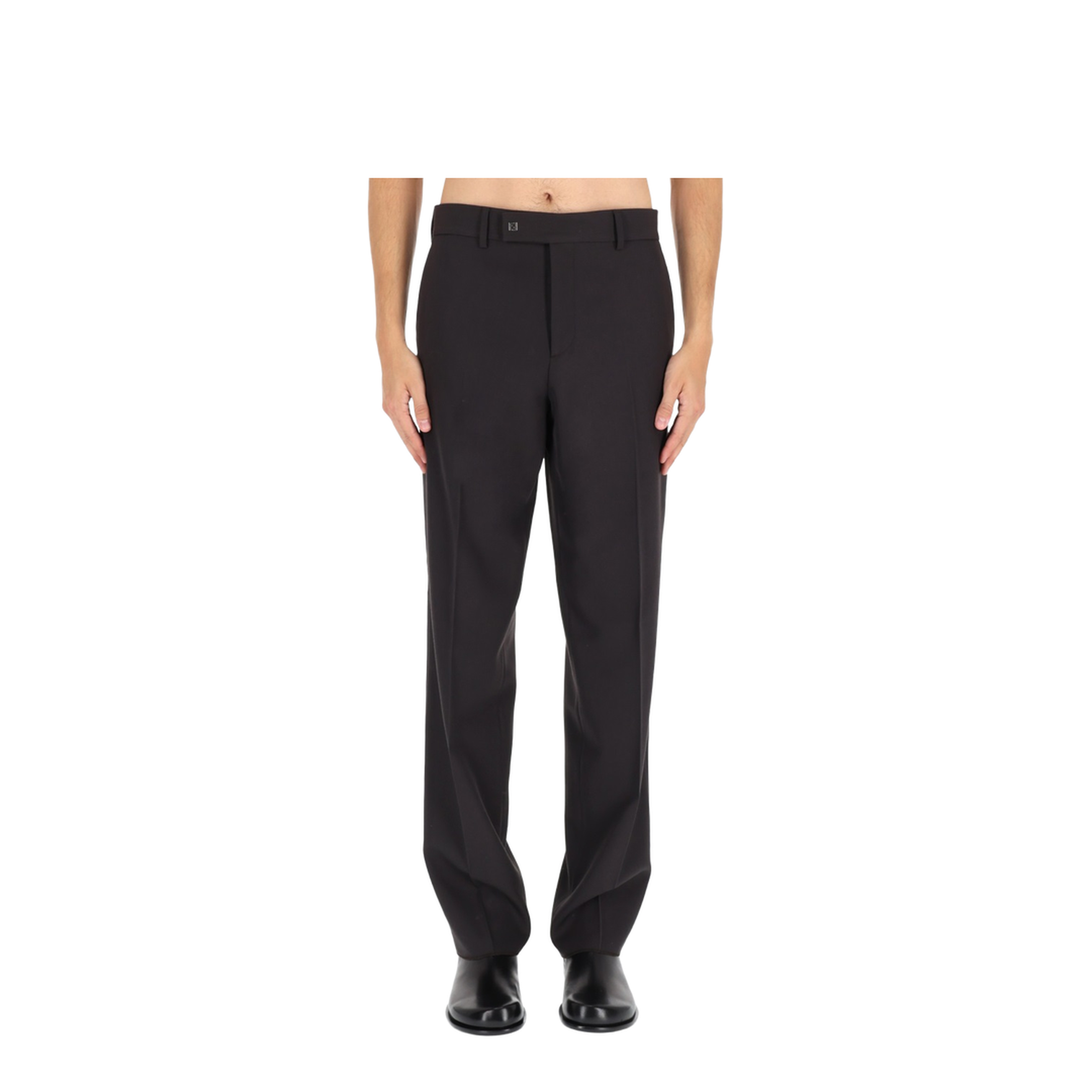 Brown wool trousers