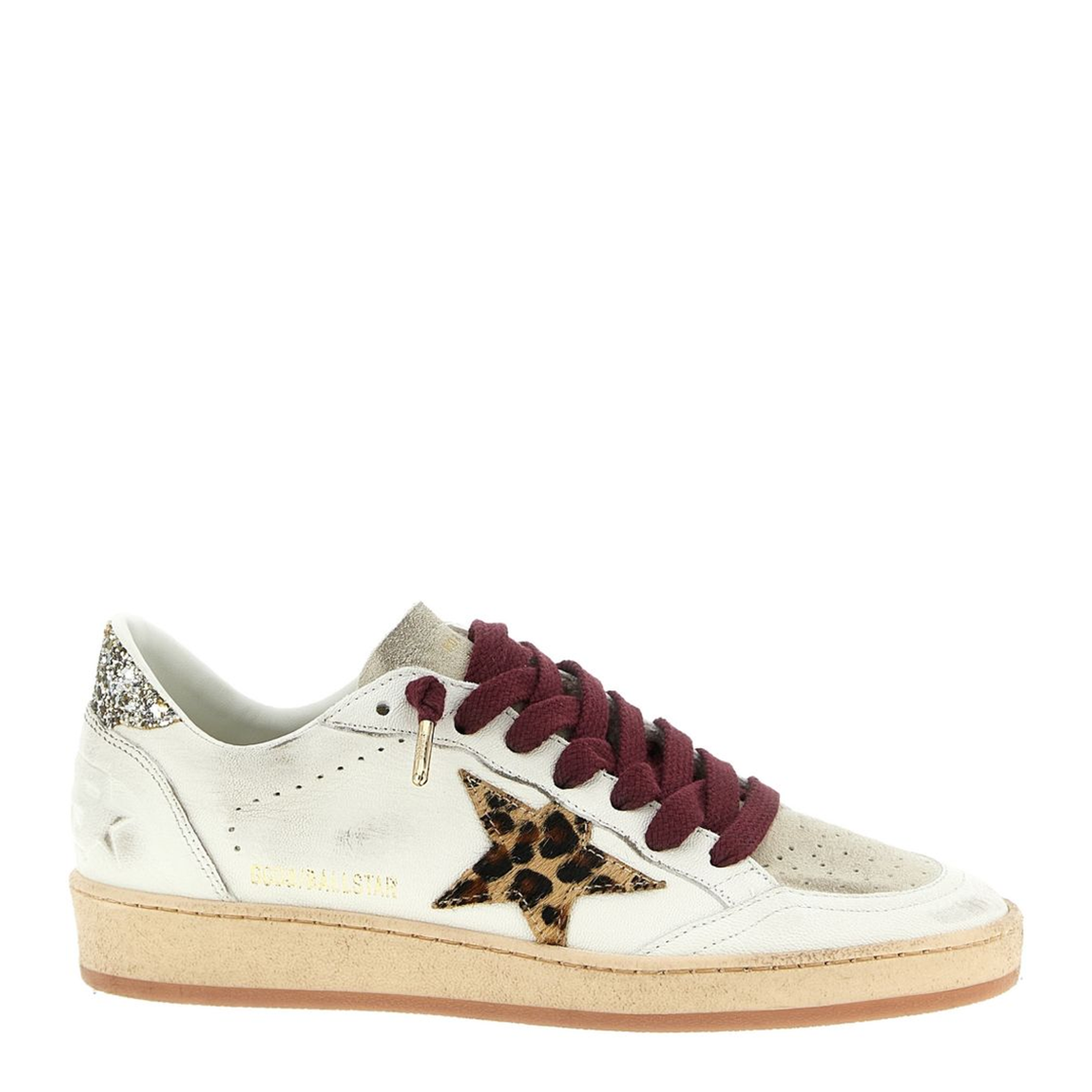 Ballstar Nappa Upper Toe and Spur Suede Tongue Horsy Star Glitter Heel