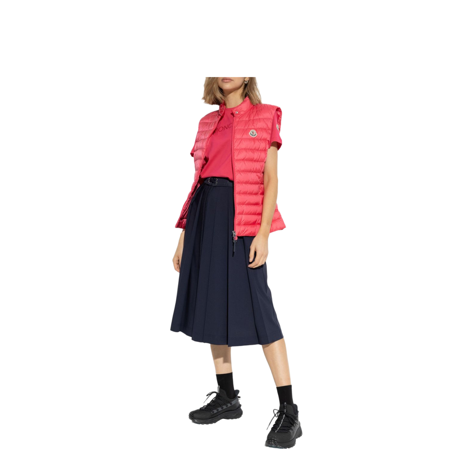 Sleeveless Design with Front Zip Closure