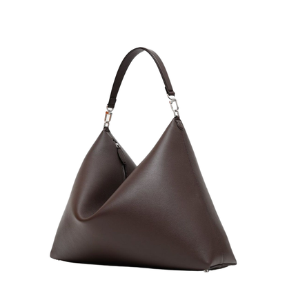 Bevel Hobo Bag in Grainy Leather