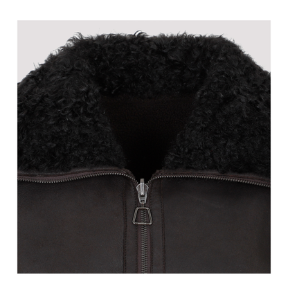 MAYFEYR - AKRIS - Mocca Lamb Leather Jacket - 016433004822149