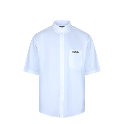 White Poplin Oversize Shirt