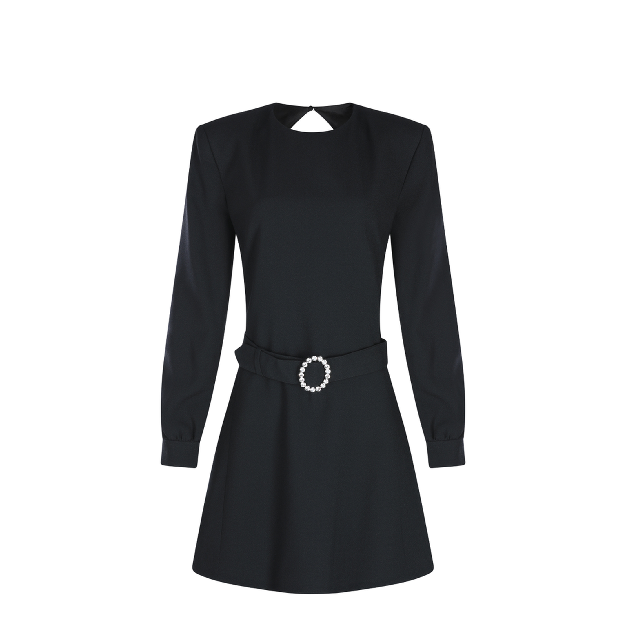 Backless Mini Dress Black