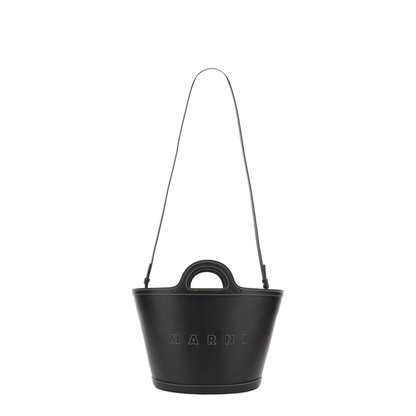 Tropicalia Small Calfskin Tote - Black