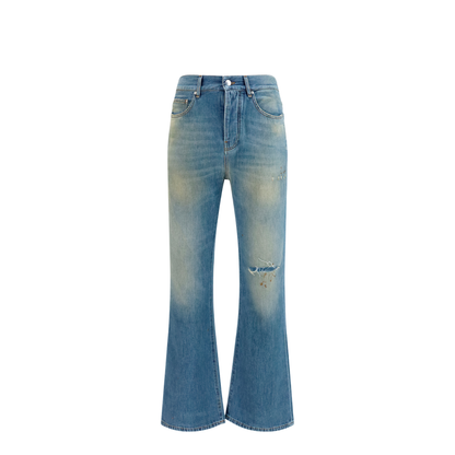 MAYFEYR - Amiri - Slash Flared Distressed Jeans - AMBMJE1148