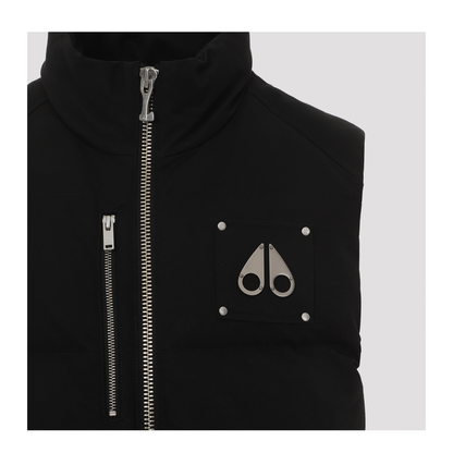 MAYFEYR - Moose Knuckles - Westmount Black Cotton Vest - M34MV474292