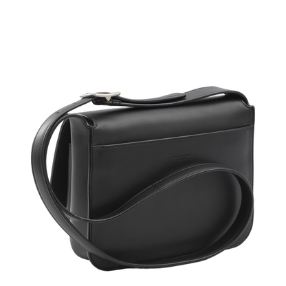 Satchel Small Leather Crossbody Bags - Black
