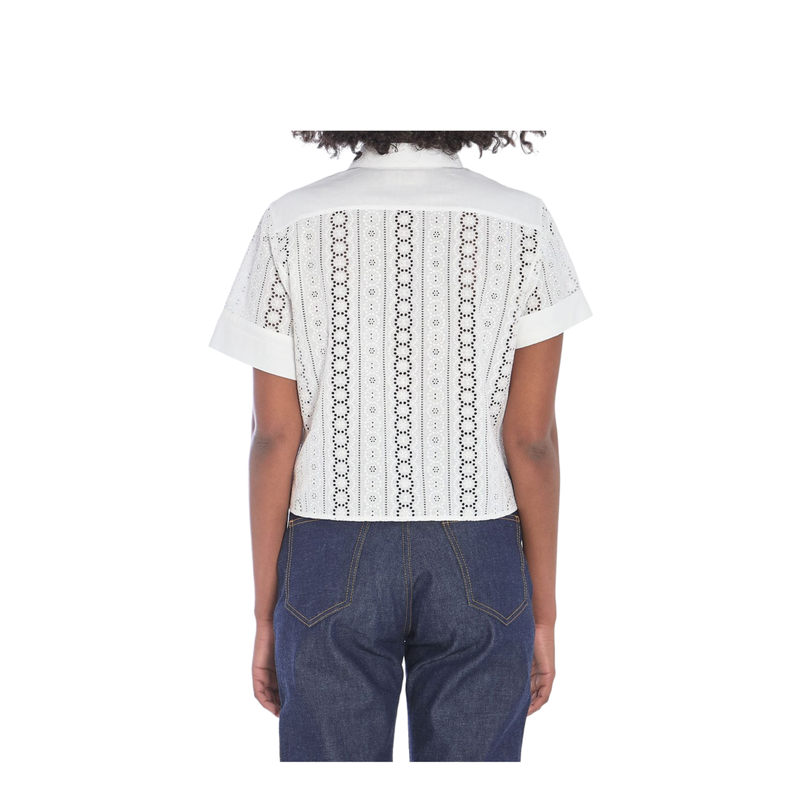 Shirt in Broderie Anglaise Cotton