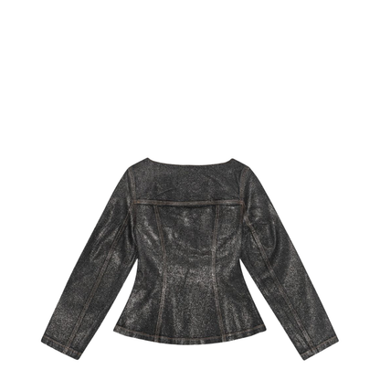 Denim Cotton Blazer Jacket