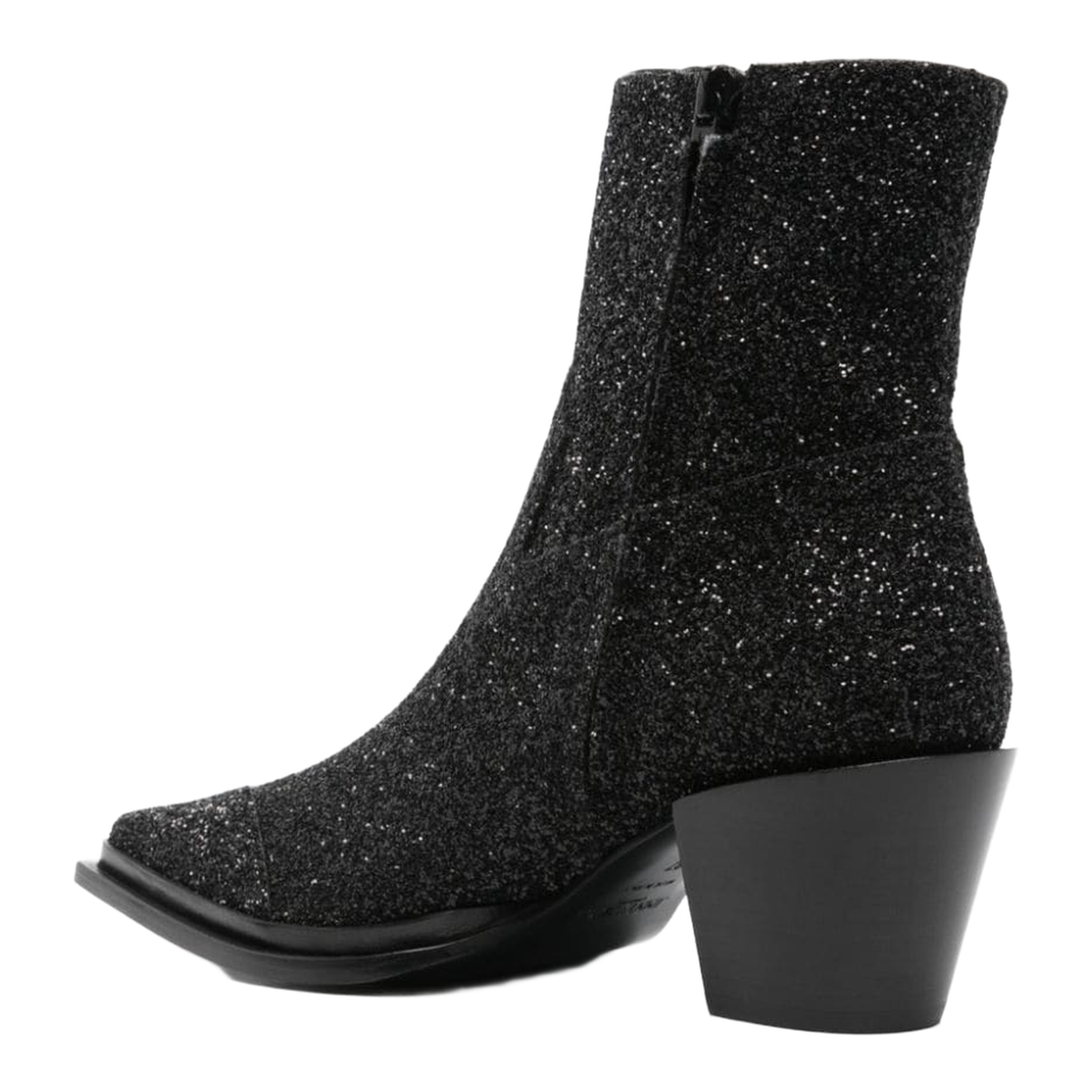 Stunning Black Glitter Boots