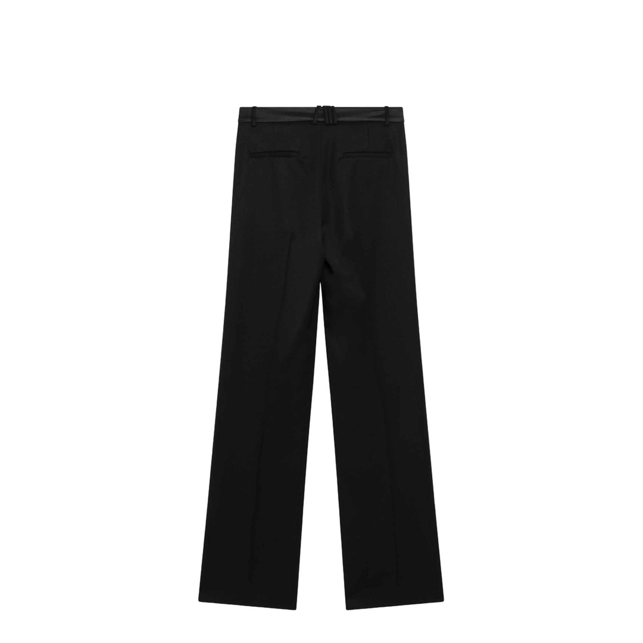 MAYFEYR - The Attico - Black Virgin Wool Tuxedo Trousers - 261WCP00308WWW065AA100