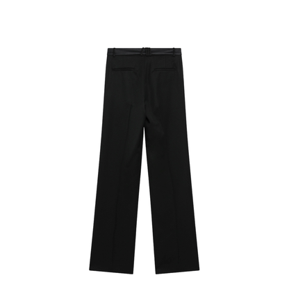 MAYFEYR - The Attico - Black Virgin Wool Tuxedo Trousers - 261WCP00308WWW065AA100