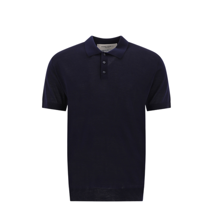 MAYFEYR - Golden Goose - Merino Wool Button Down Polo Shirt - GMP01412P00104150501