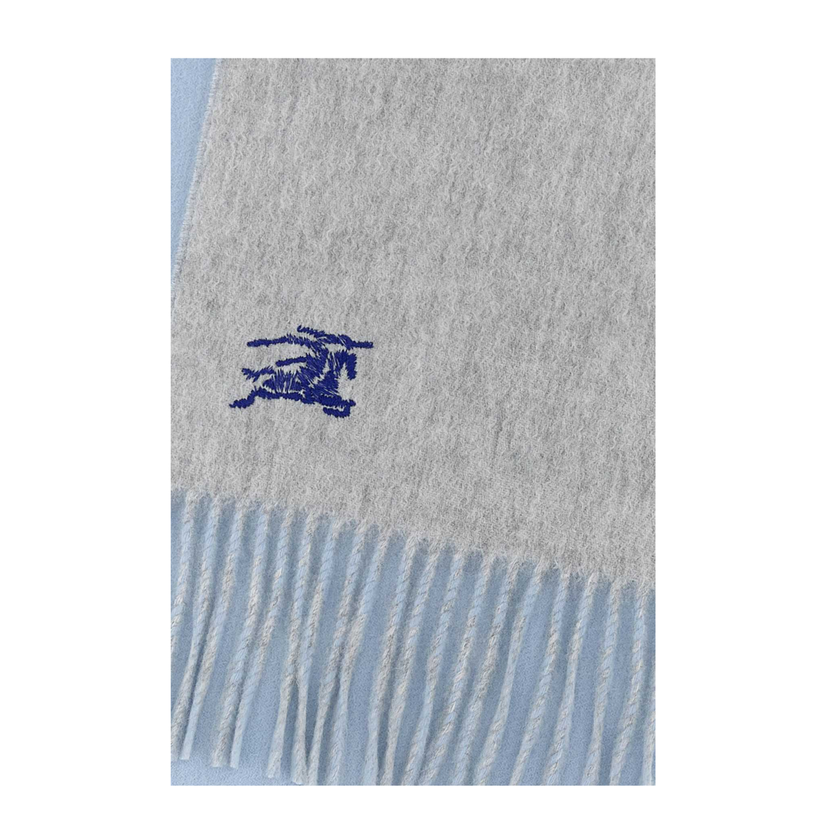 MAYFEYR - Burberry - Light Blue Cashmere Reversible Scarf - 8110018A1397
