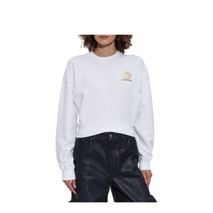 Roses Arrows Cropped Sweatshirt