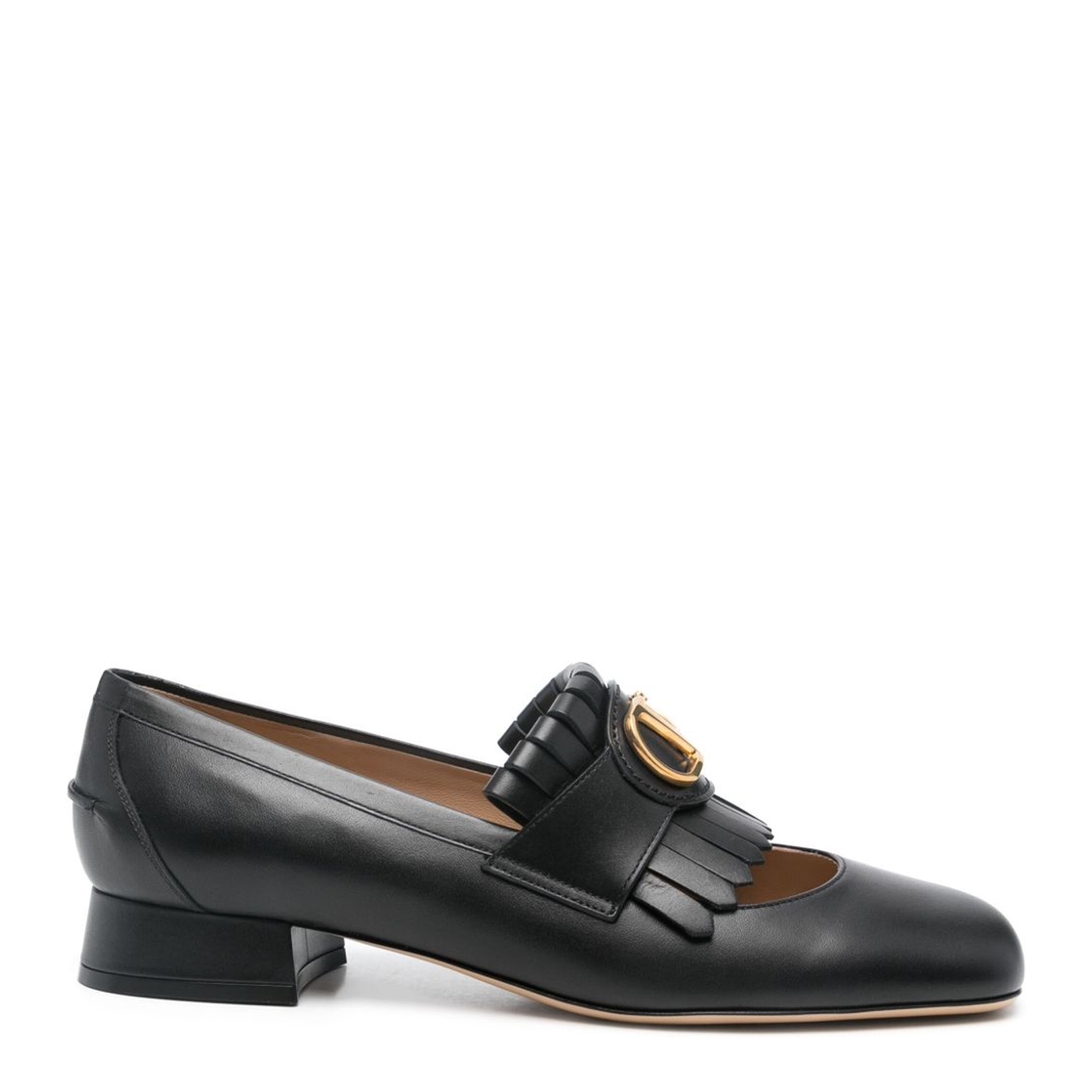 VLogo Signature Leather Loafers