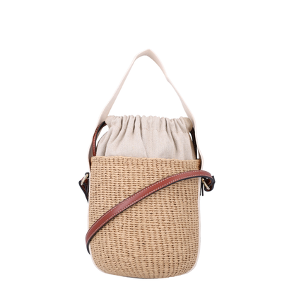 Small Woody Basket in Natural Fibers