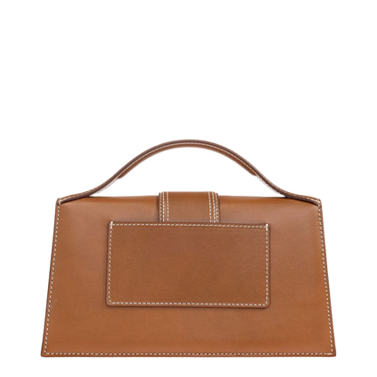 Bambino Large Calfskin Top-Handle Bag - Light Brown