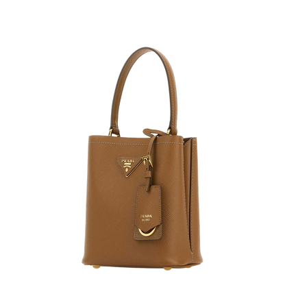 Caramel Leather Small Panier Handbag
