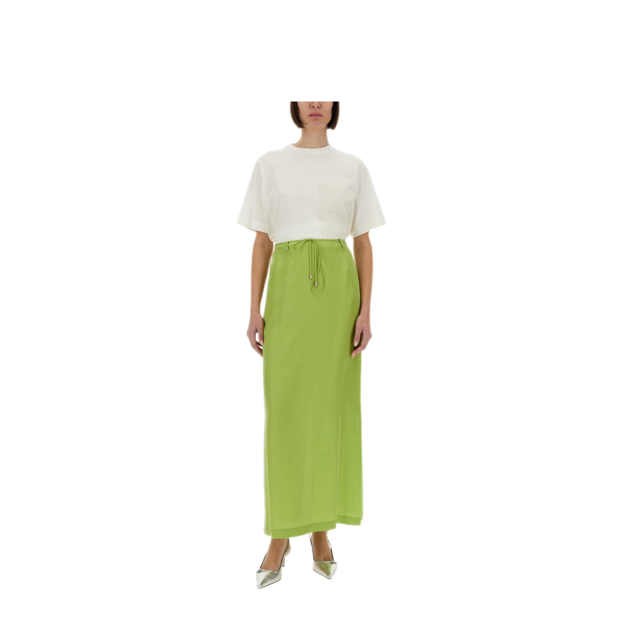MAYFEYR - Alysi - Long Silk Skirt - 105003P5042LIME