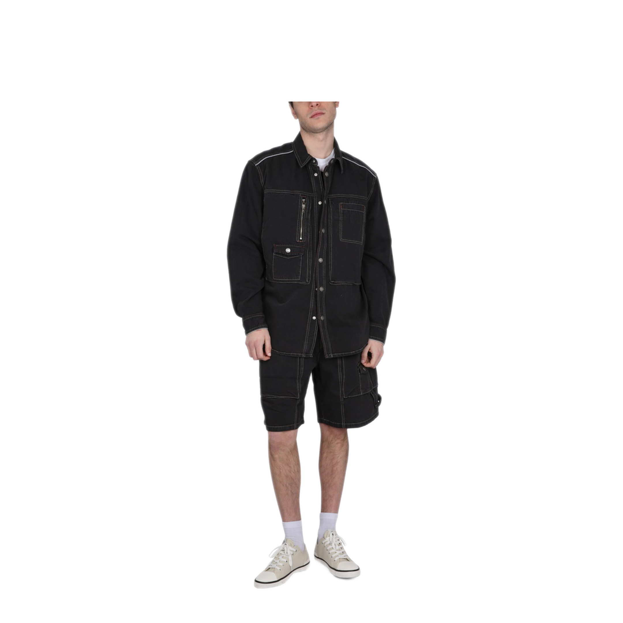 MAYFEYR -  - Peio Denim Bermuda Shorts - SH0065HAA2H06H01BK