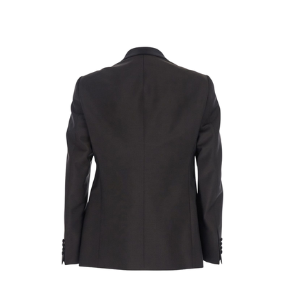 Single-breasted Jacket in Fresh Combed Virgin Wool