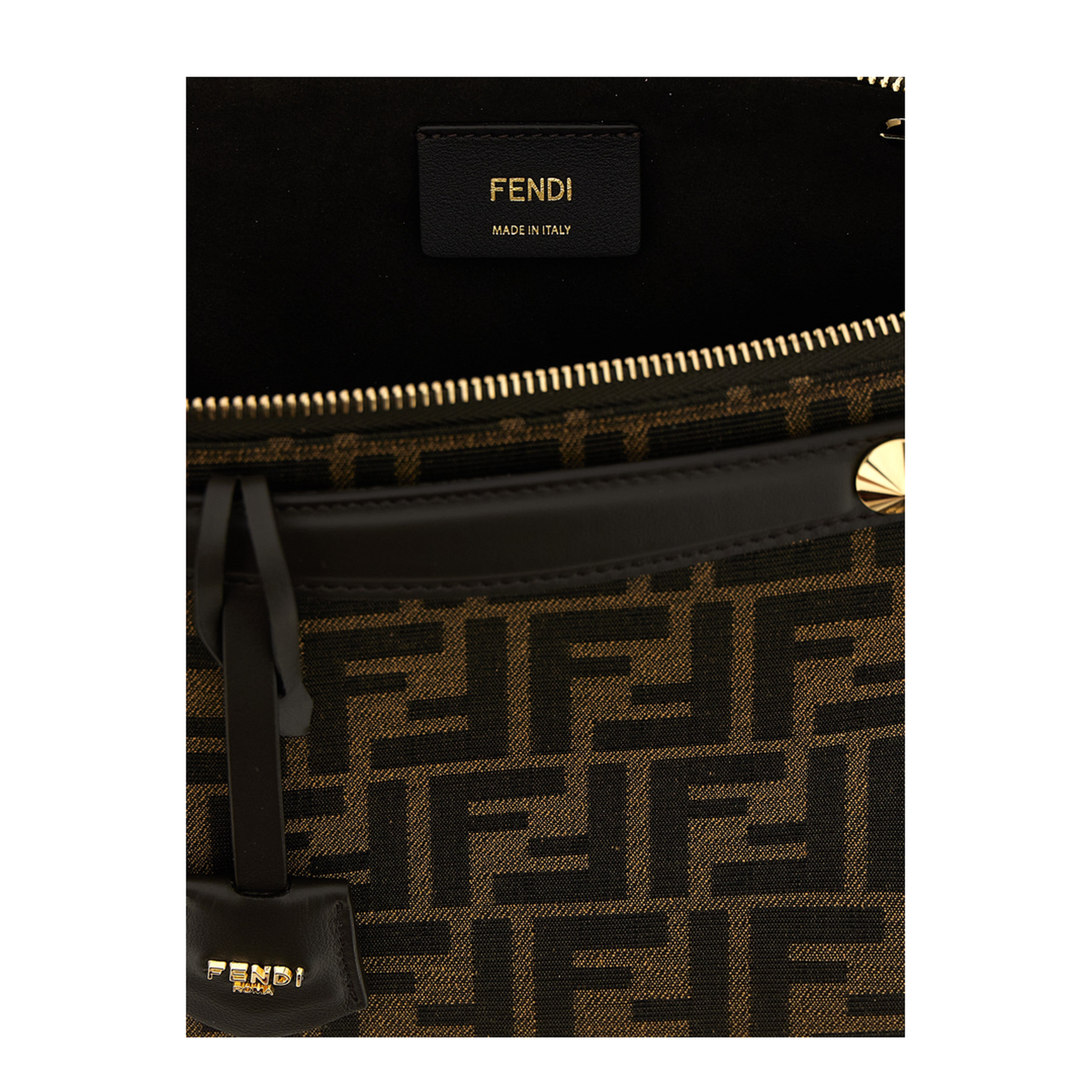 By The Way Medium Jacquard Shoulder Bags - Brown