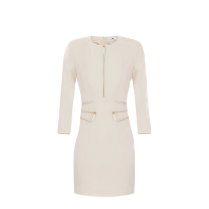 MAYFEYR - Elisabetta Franchi - White Dresses - AB82356E2DZ9