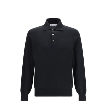 MAYFEYR - Brunello Cucinelli - Long Sleeve Cotton Polo - M29800135