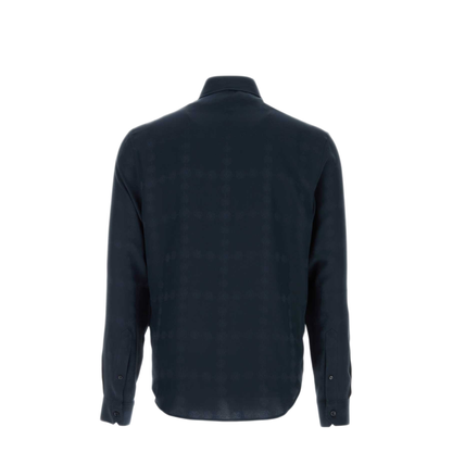 MAYFEYR - Versace - Midnight Blue Silk Shirt - 10173971A190271UI40