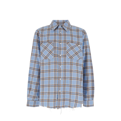 Checkered Print Cotton Shirt