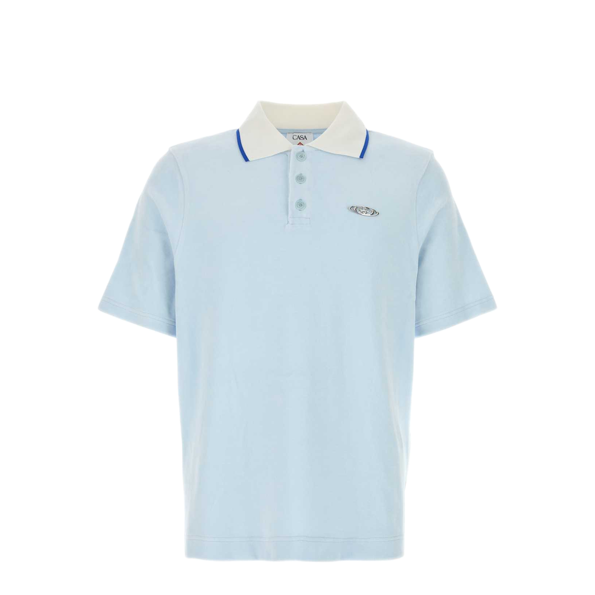 MAYFEYR - Casablanca - Velour Polo Shirt - MSP26JTP44701PALEBLUE