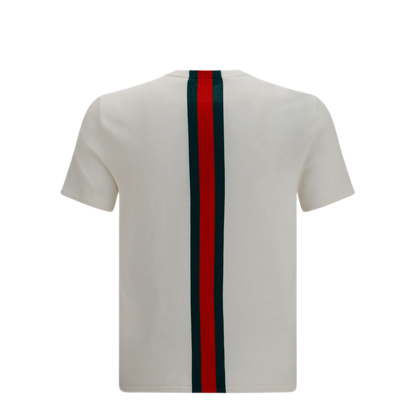 MAYFEYR - Gucci - Cotton Knit T-Shirt With Web Intarsia - 875176XKFPC