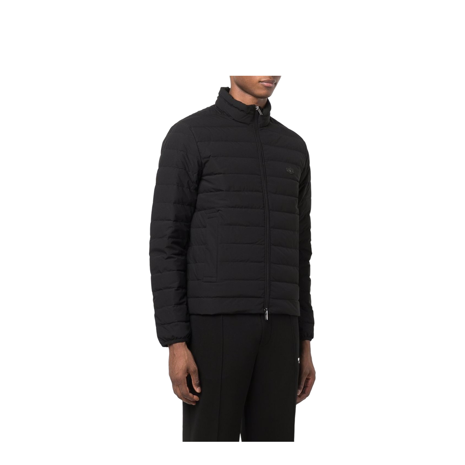Black Feather Down Padded Jacket