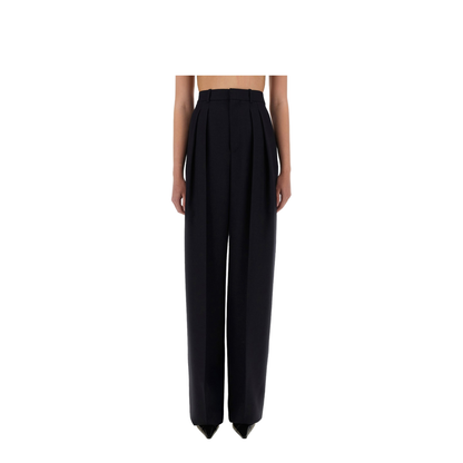 MAYFEYR - Saint Laurent - Wide-Leg Pants In Grain De Poudre - 824389Y5K324140