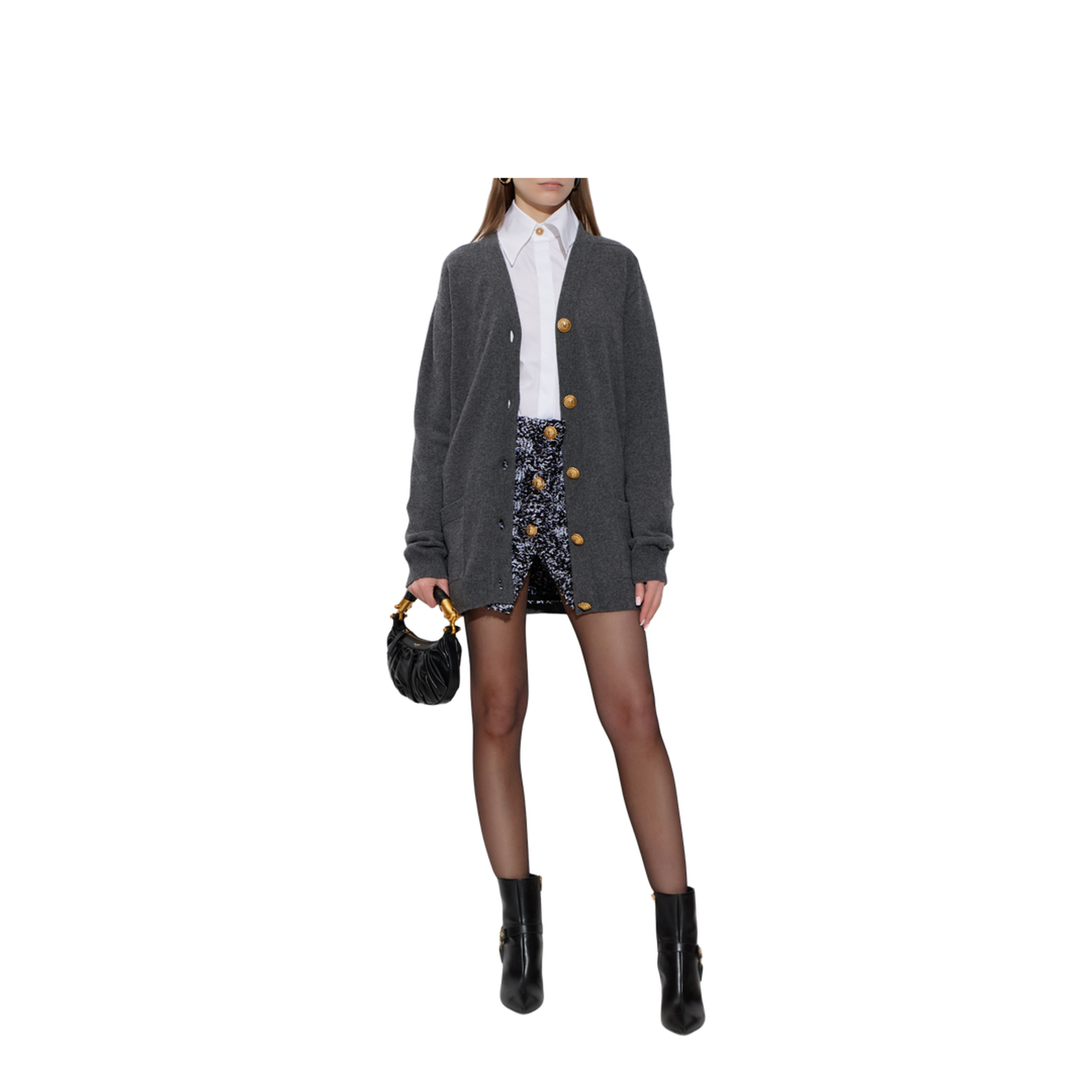 Wool Cashmere Sweater Grey