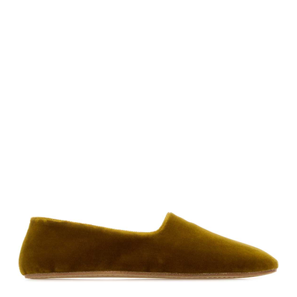 MAYFEYR - The Row - Mustard Velvet Ponti Ballerinas - F1782W24MUS