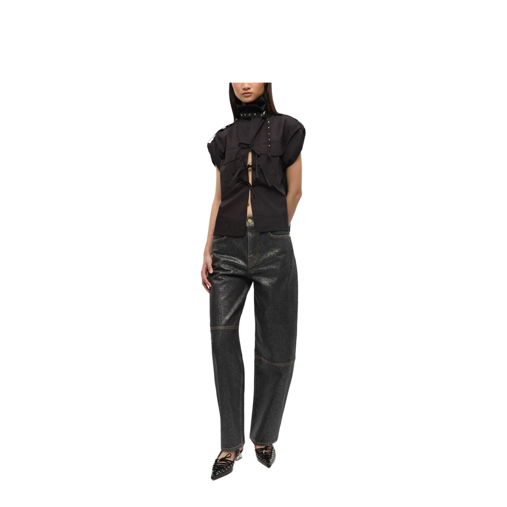 Organic Cotton Denim Jeans - Black