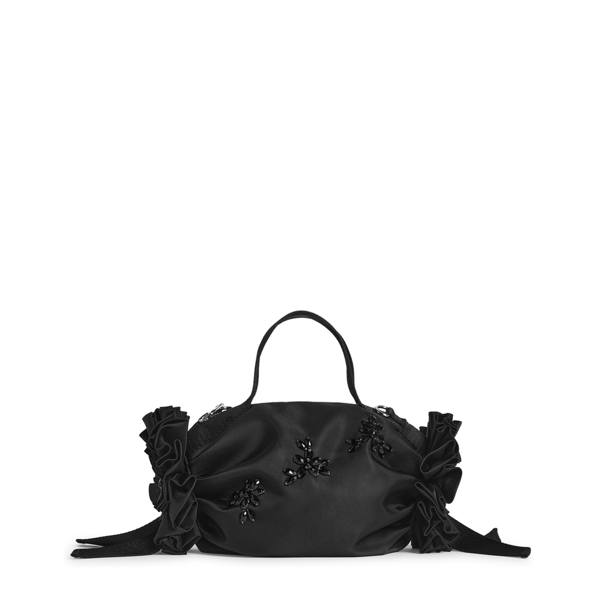 MAYFEYR - Simone Rocha - Mini Double Ribbon Rosette Bag - BAG223TB0761BLACK