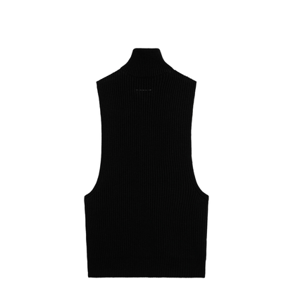 MAYFEYR - Mm6 Maison Margiela - Black Wool Zip Vest - S52FB0106M13286900