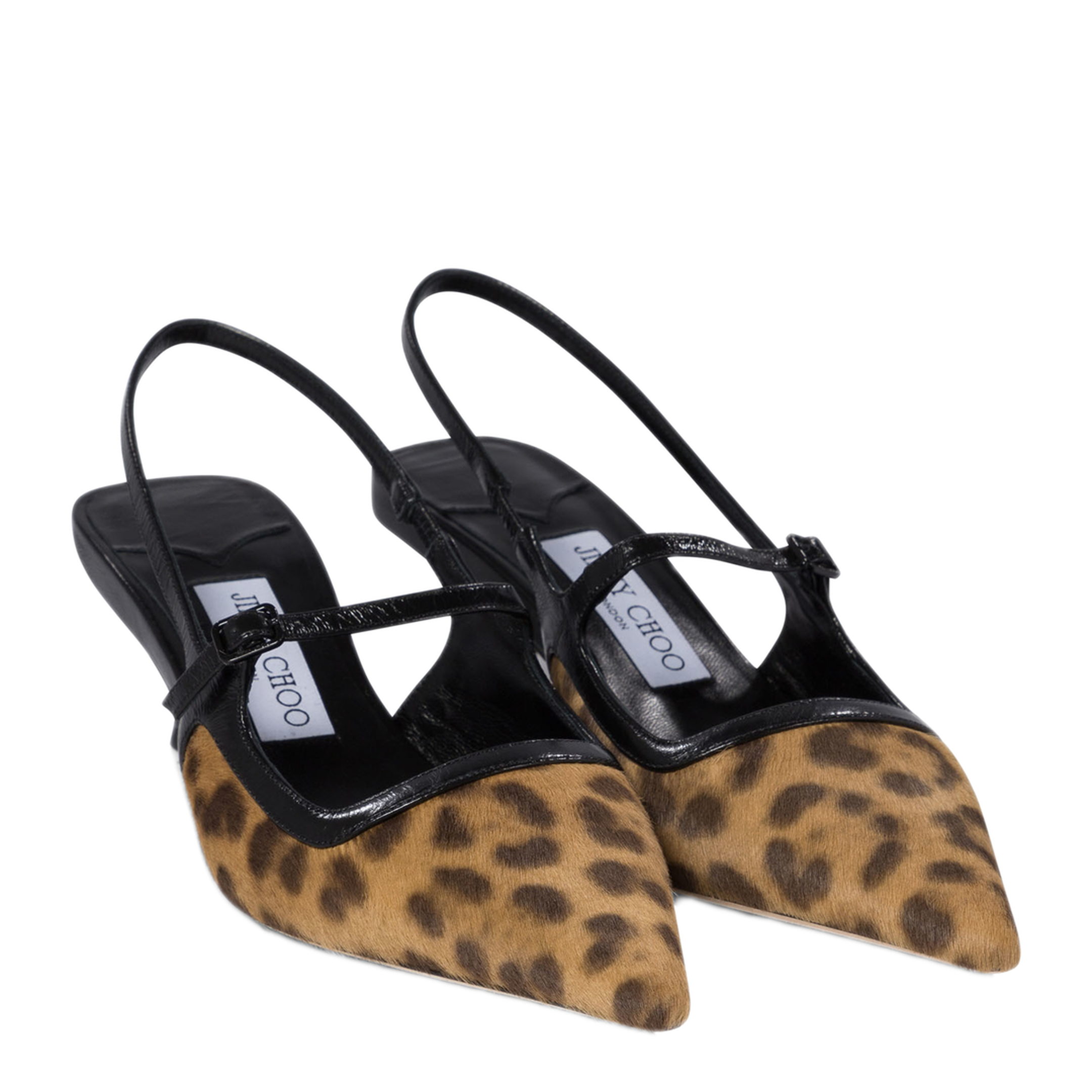 MAYFEYR - Jimmy Choo - Didi 45 Mm Slingbacks - DIDI45BXRNATURALBLACK