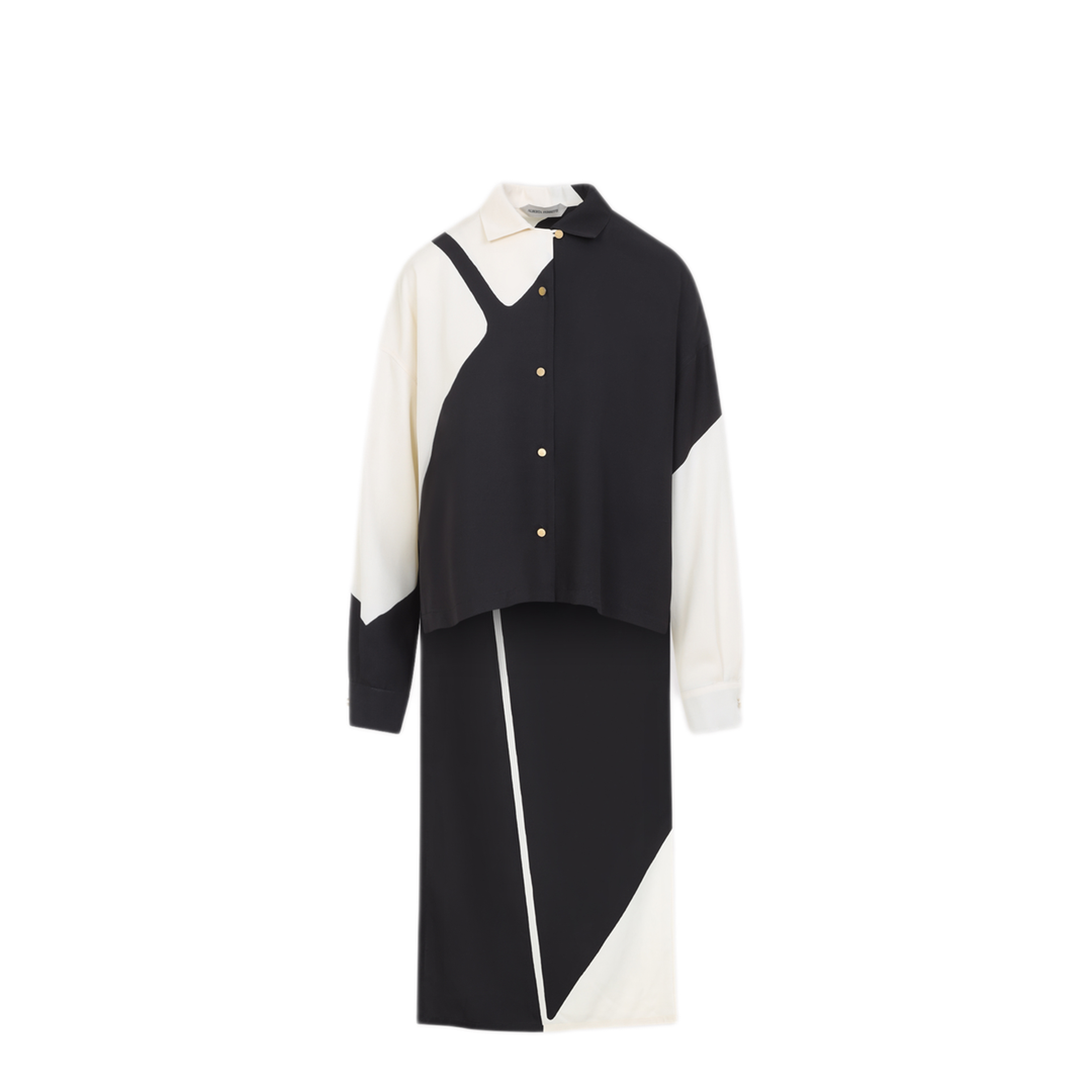 MAYFEYR - ALBERTA FERRETTI - Black Twill Shirt - A022201511555