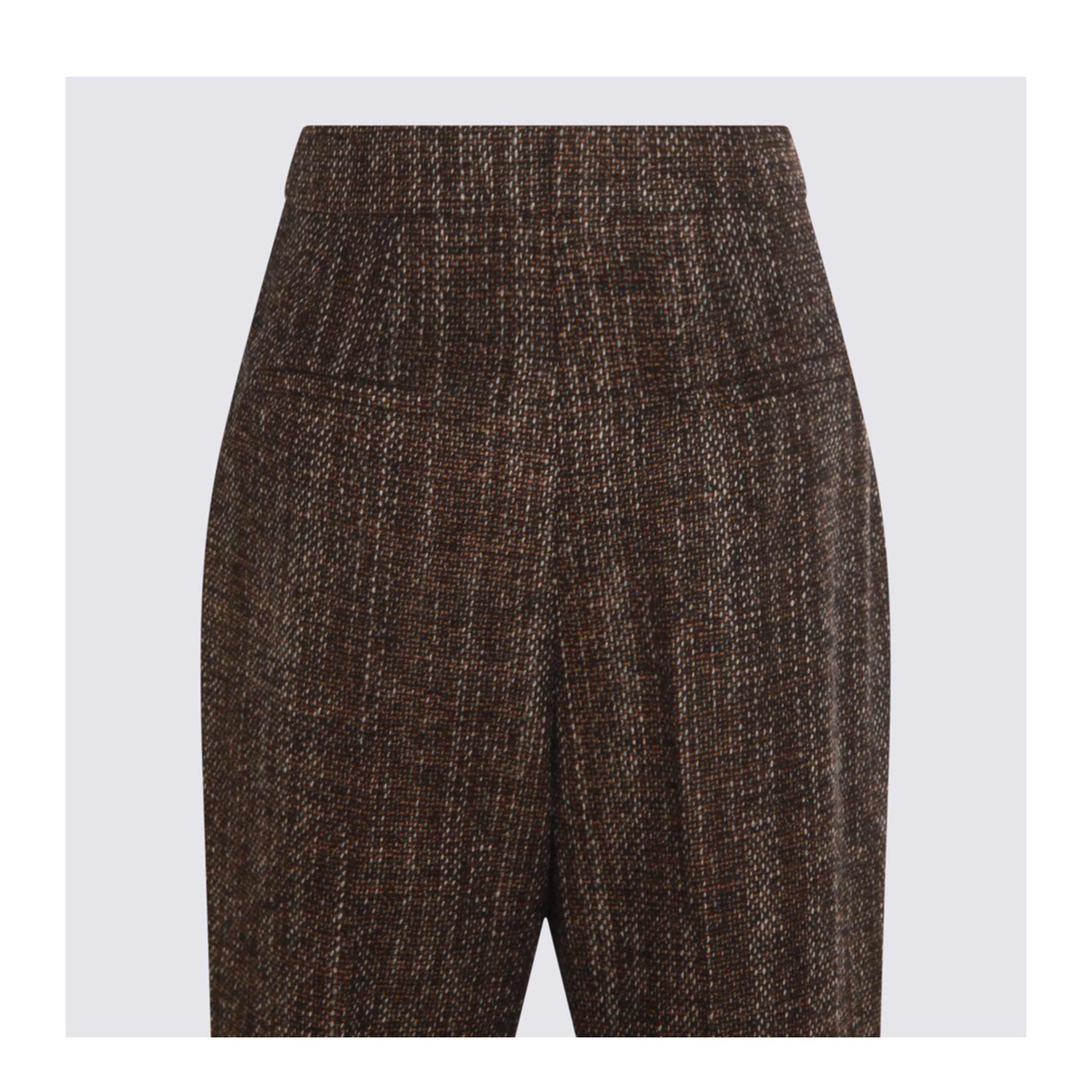 Rust Wool and Alpaca Trousers